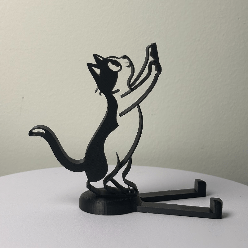 Abstract Hollow Line Cat Phone - Essential Tablet Accessories ulasan dan harga