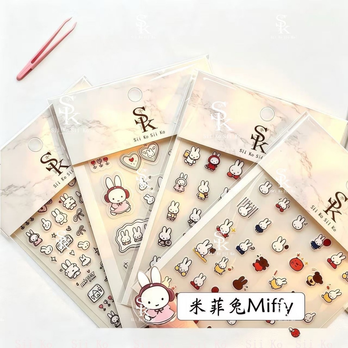 Miffy Rabbit Nail Stickers Cut - Tablet Accessories Gifts ulasan dan harga