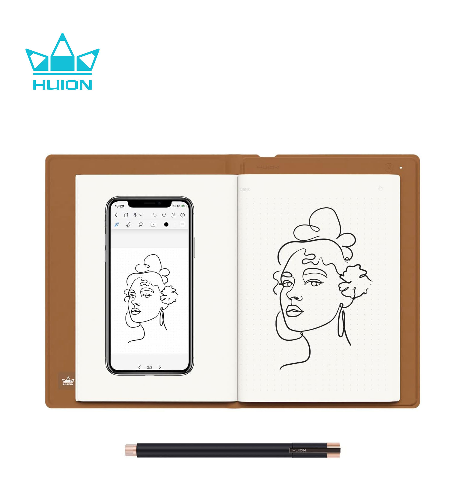HUION Note 2-in-1 Digital Note - Huion Tablet Accessories ulasan dan harga