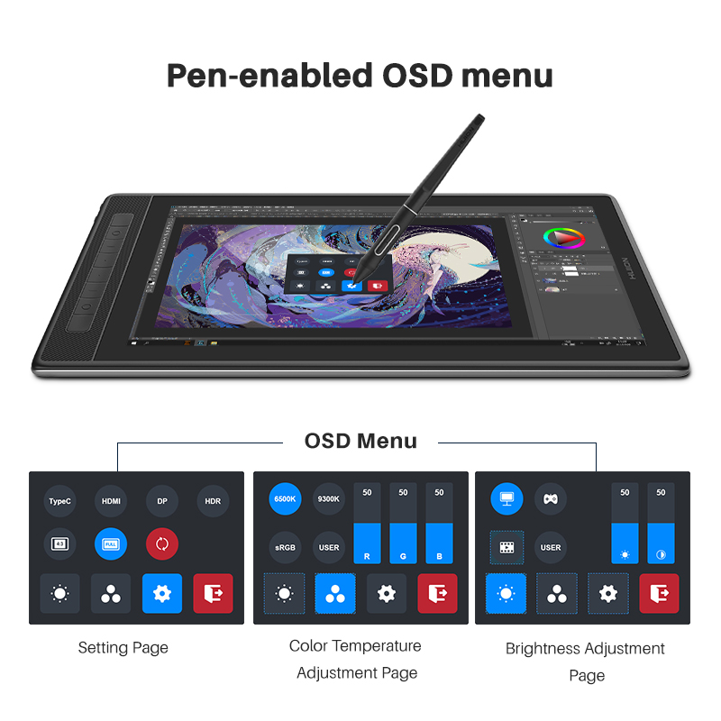 HUION KAMVAS Pro 16 2.5K QHD D - Huion Tablet Accessories ulasan dan harga