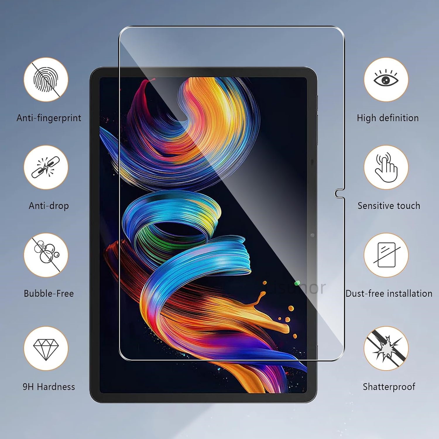 2 PCS 9H Tempered Glass Tablet - Tcl Tablet Accessories ulasan dan harga