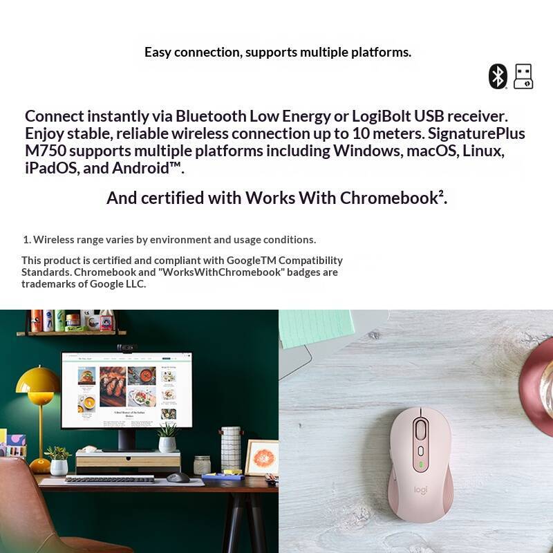 M750 Bluetooth Mouse Quiet Sil - Logitech Tablet Accessories ulasan dan harga